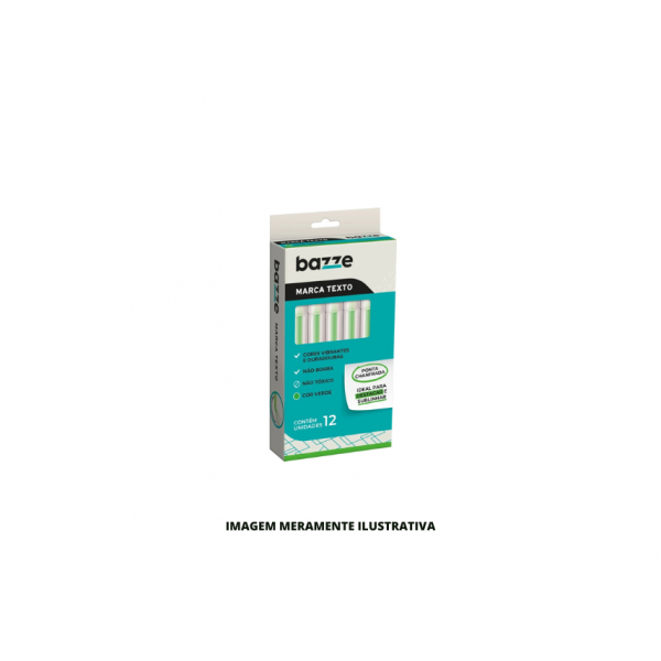 MARCA TEXTO - BAZZE - VERDE - DP12